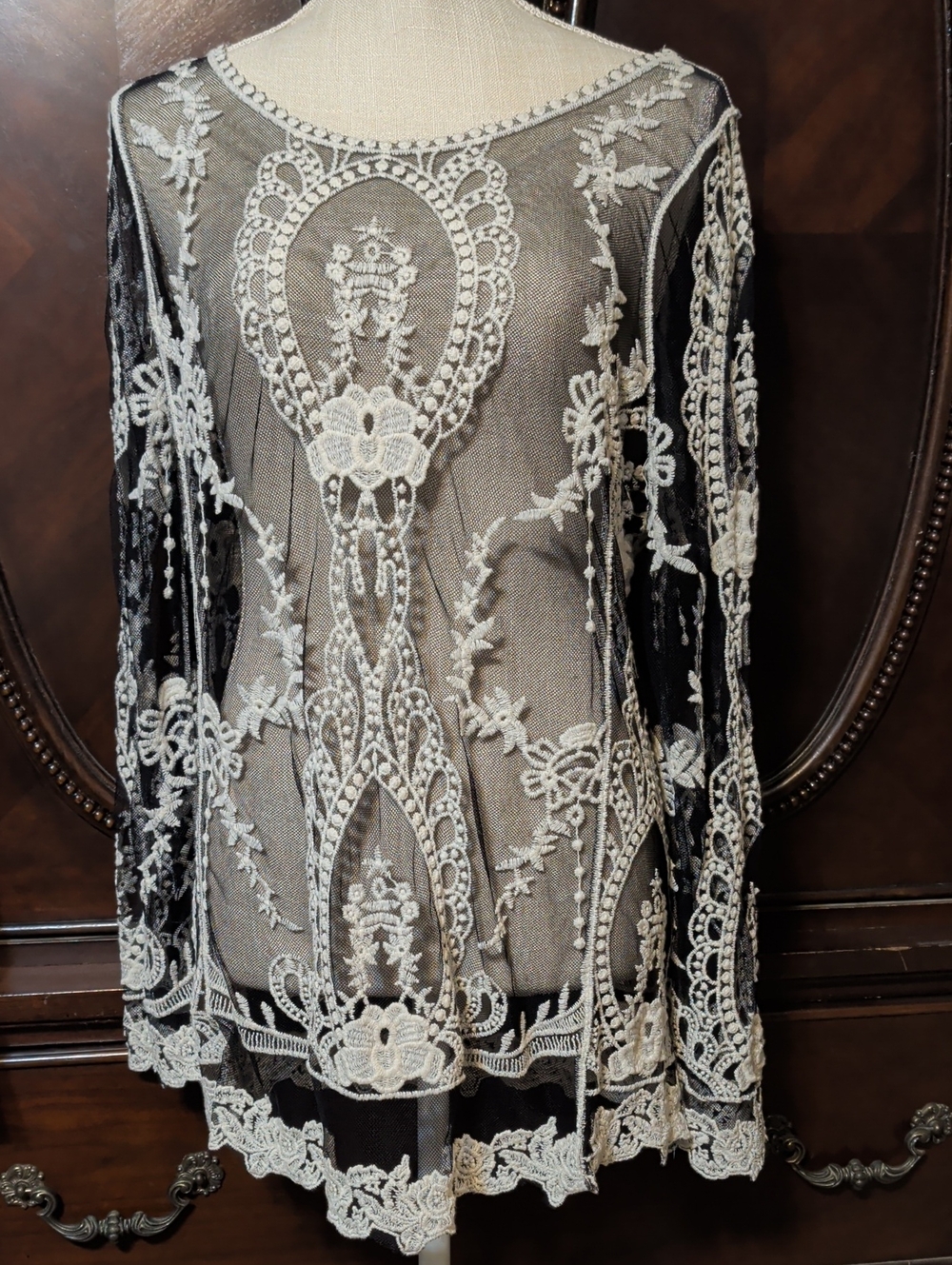 NWT Vintage Inspired Lace Top Size Small -Romantic Goth| Coquette| Cottagecore